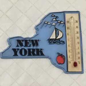 Vintage retro cool magnet collectible thermometer from New York City
